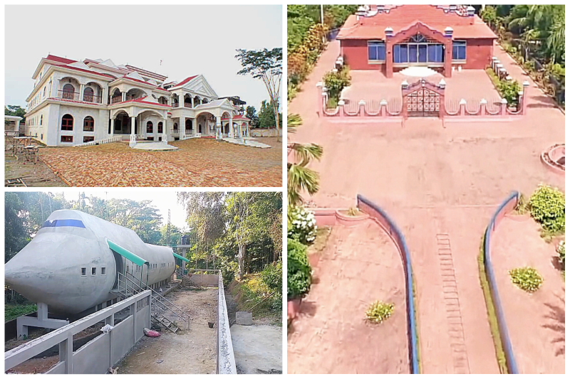 সিলেটে আলিশান বাড়িগুলো নজর কাড়ে দেশবাসীর